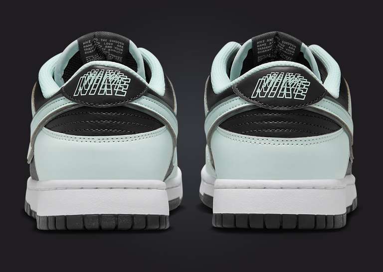 Nike Dunk Low Dark Smoke Grey Barely Green Heel