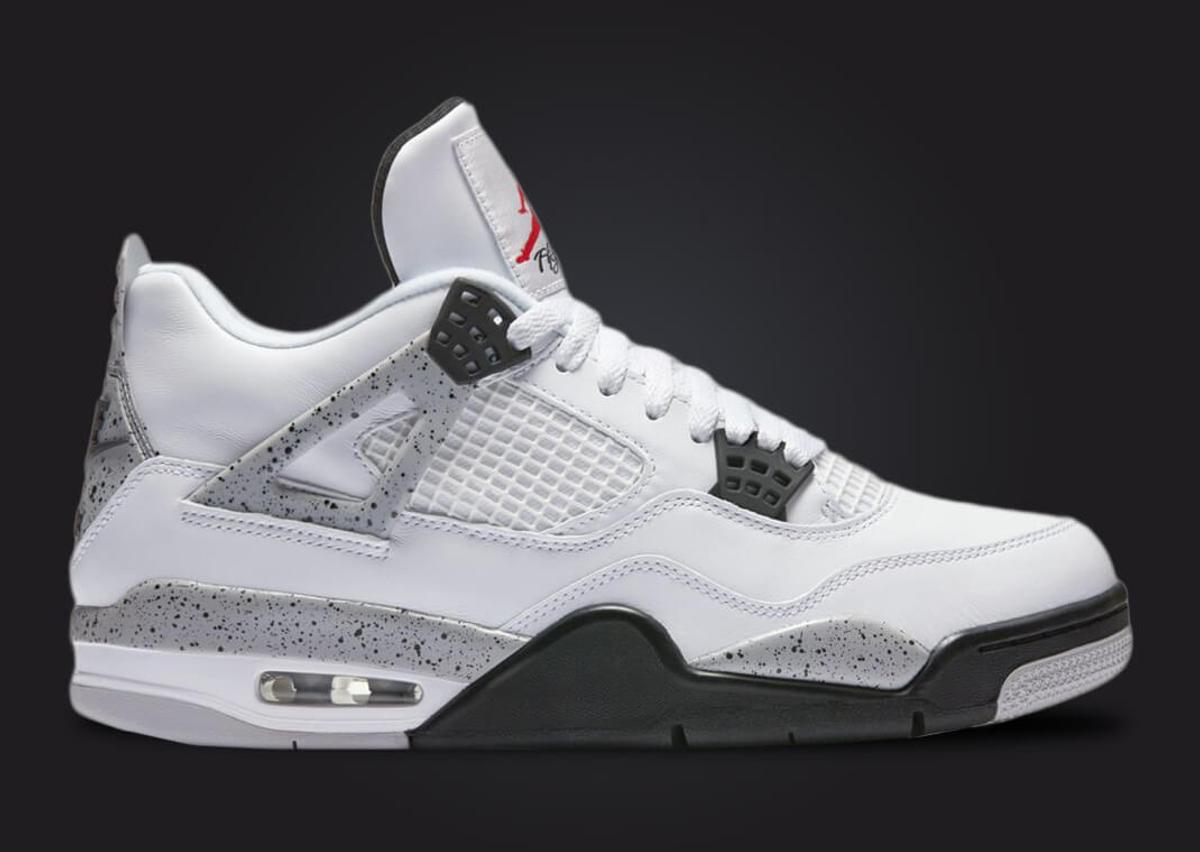 Air Jordan 4 Retro White Cement (image via Nike)