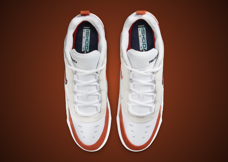 Nike SB Air Max Ishod White Orange Top