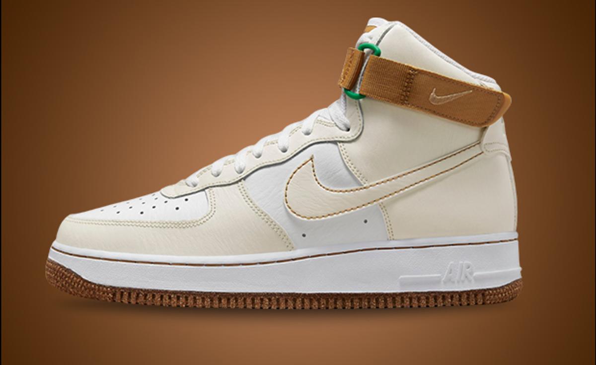 Nike’s Air Force 1 High EMB Phantom Elemental Gold Is Inspired By Quality Control