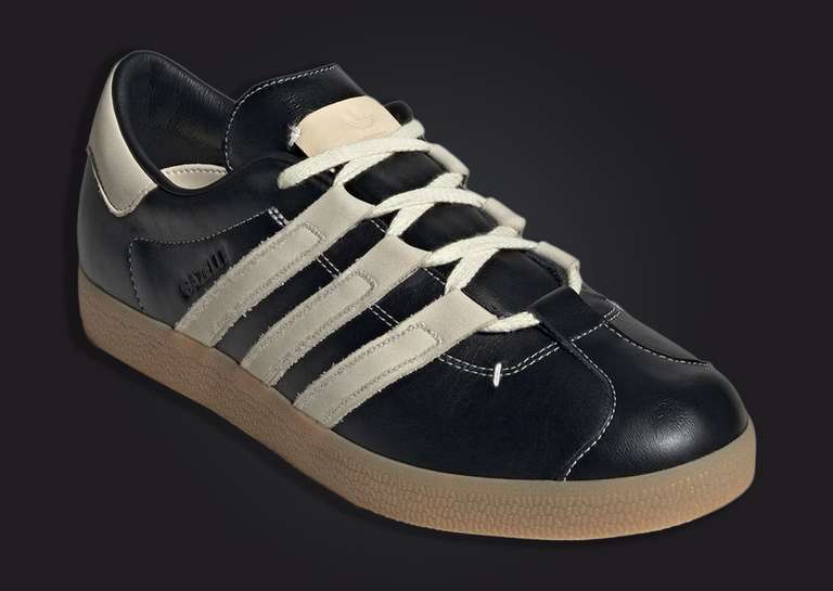 Foot Industry x adidas Gazelle Black Cream Angle