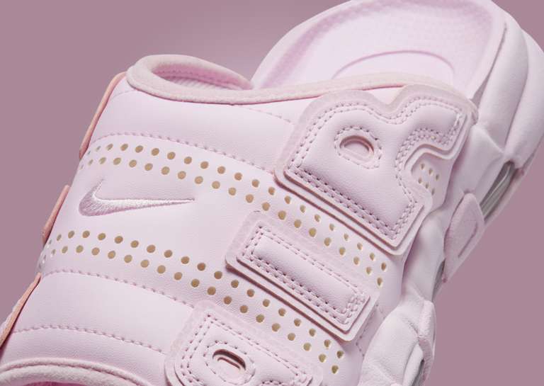 Nike Air More Uptempo Slide Pink Foam Heel