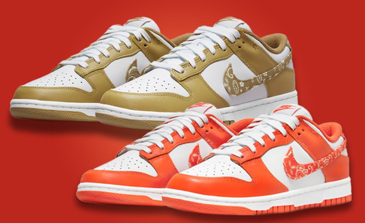 Two More Nike Dunks Join The Paisley Pack