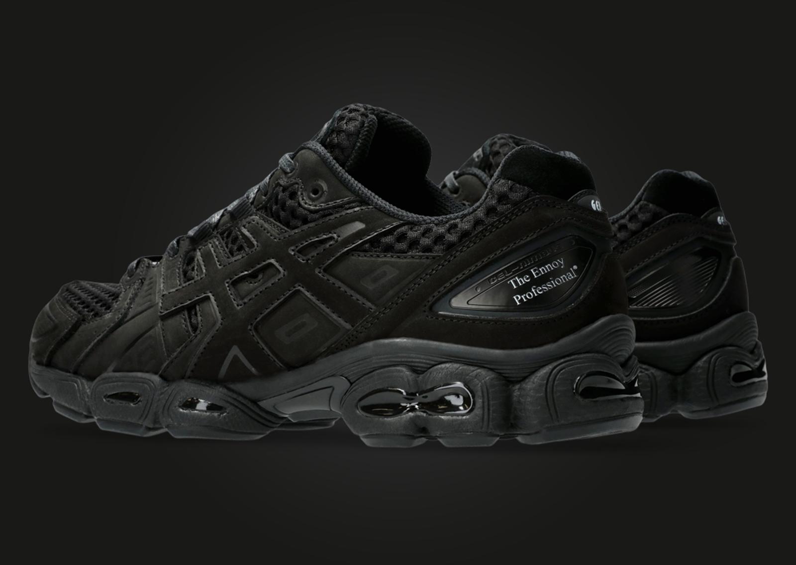 The Ennoy Professional x Asics Gel-Nimbus 9 Triple Black Heel