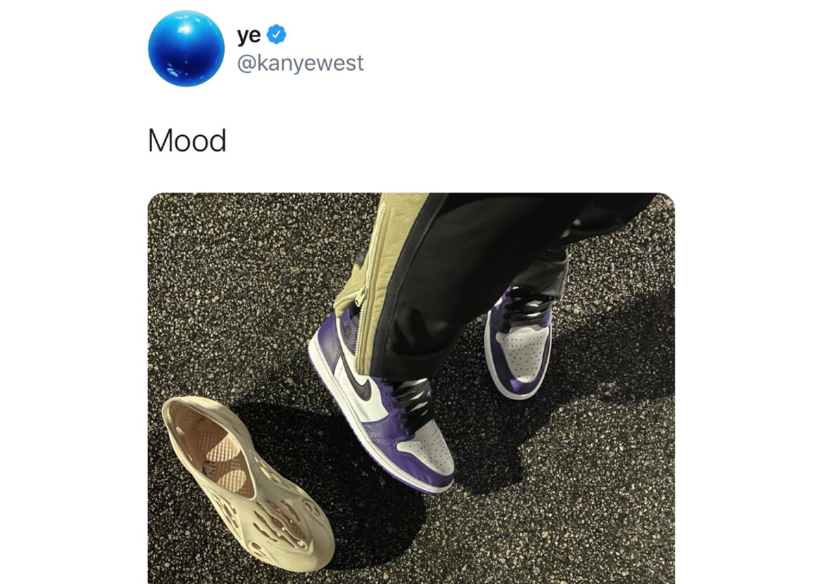 Ye's Tweet Showcasing His Love For Jordan Brand