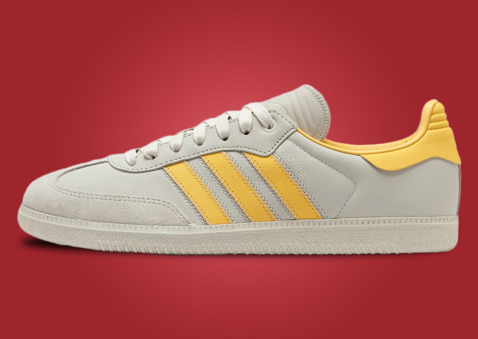 Humanrace x adidas Samba Aluminium Bold Gold Lateral