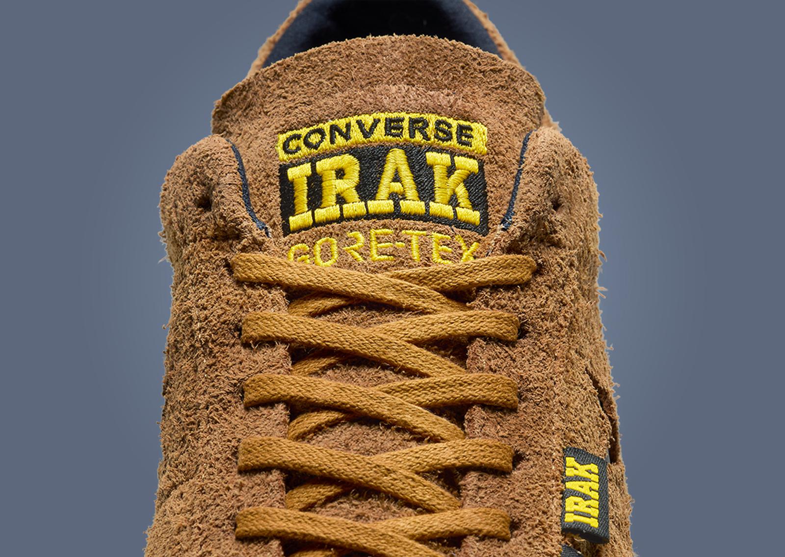 IRAK x Converse One Star Ox GTX Wheat Tongue Detail