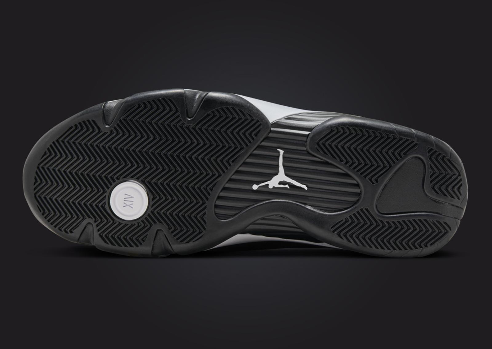 Air Jordan 14 Retro Black White Outsole