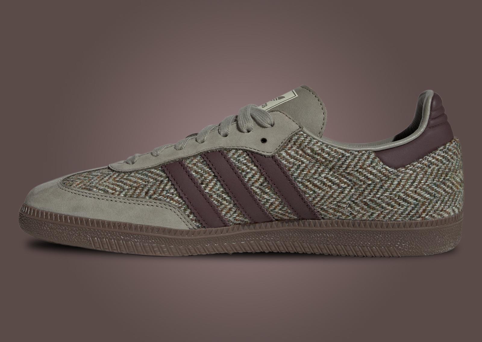 adidas Samba OG Tweed Wonder Beige Medial