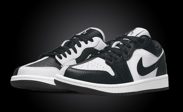 Black and white nike jordans low Outlet