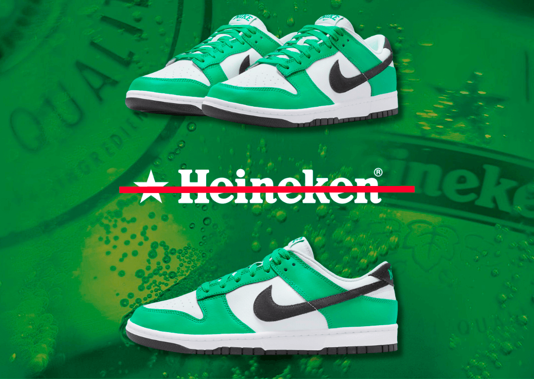 The Heineken x Nike SB Dunk Low Will NOT be Releasing in 2023