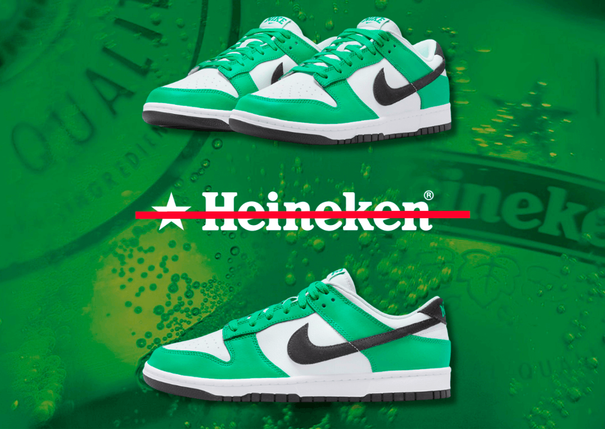 The Nike Dunk Low Stadium Green Celtics That Was Mistaken For A Heineken Collab