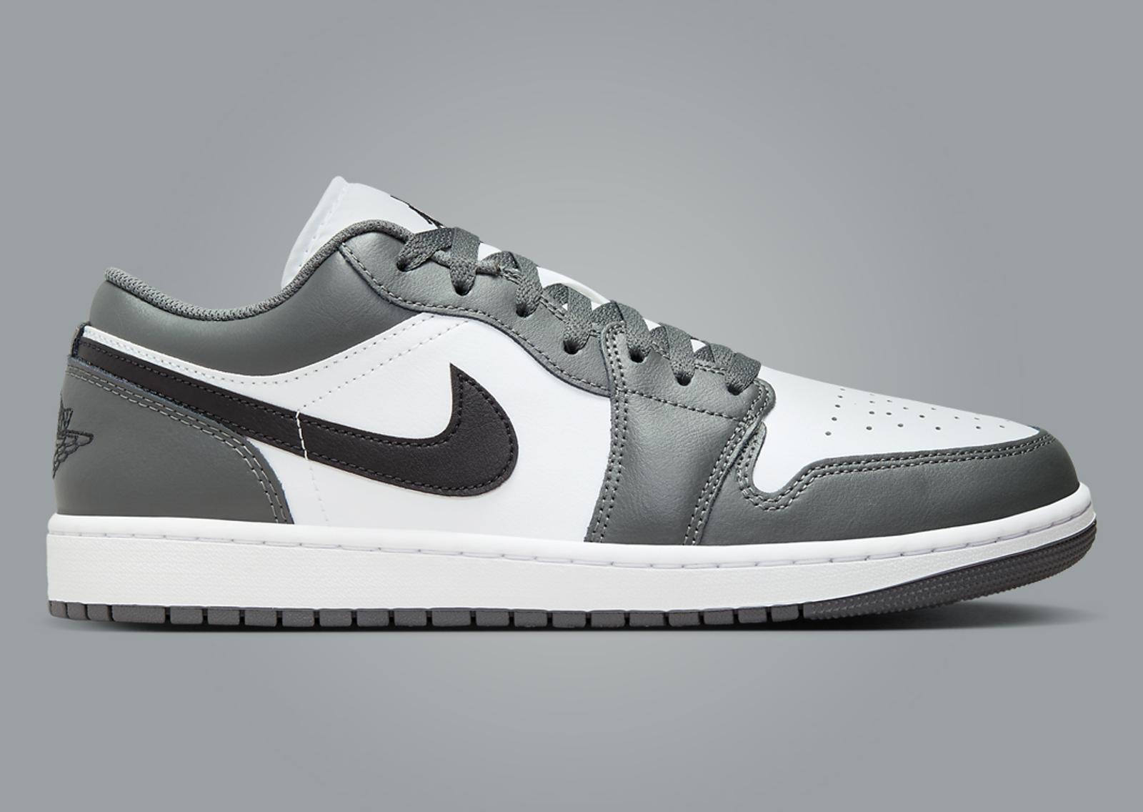 Air Jordan 1 Low Iron Grey Lateral Right