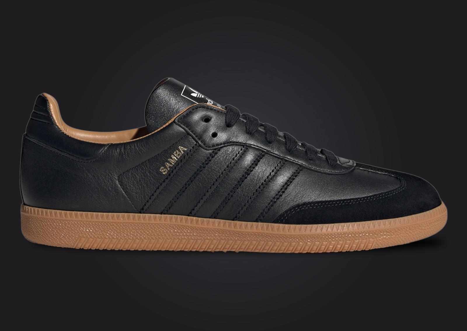 adidas Samba OG Made in Italy Black Gum Lateral