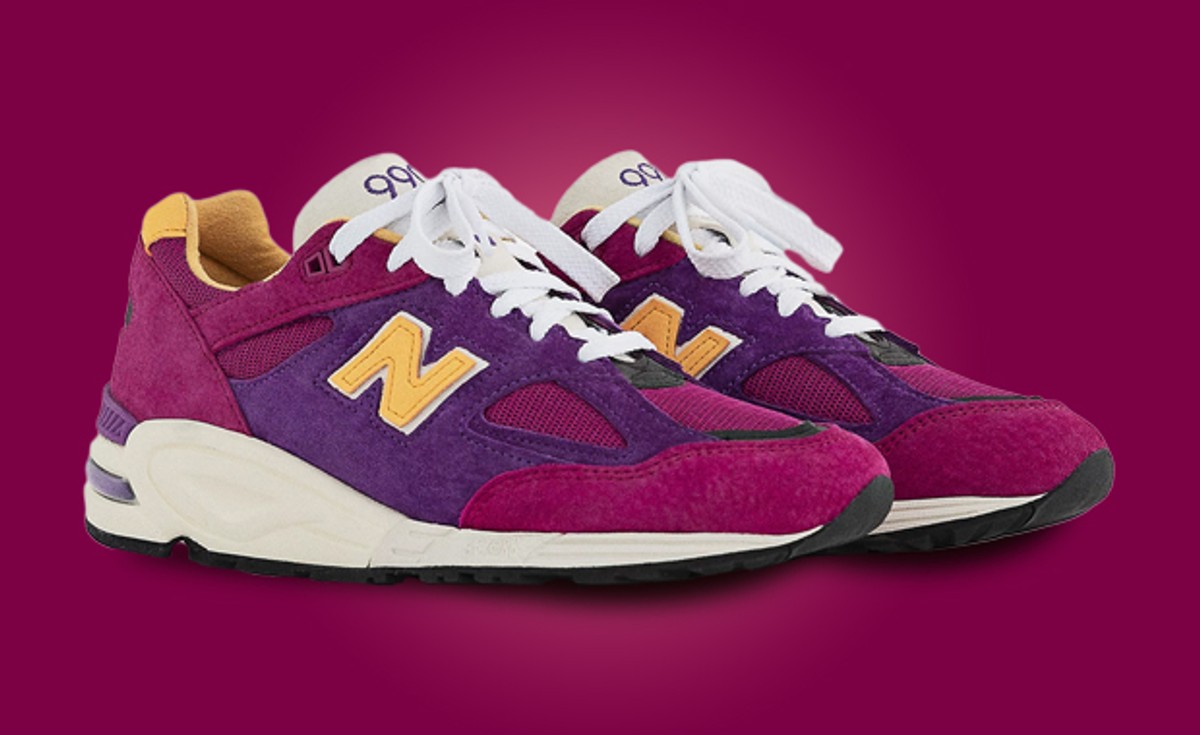 Luxurious Suede Outfits The New Balance 990v2 Made In USA Pink Purple