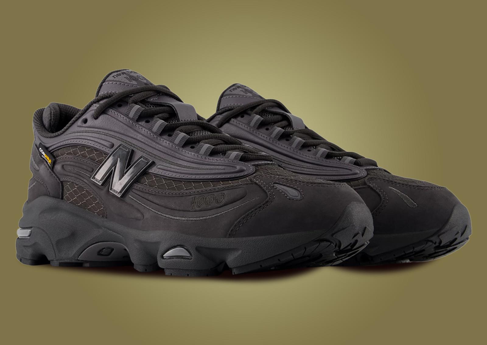 New Balance 1000 Cordura Black Grey Angle