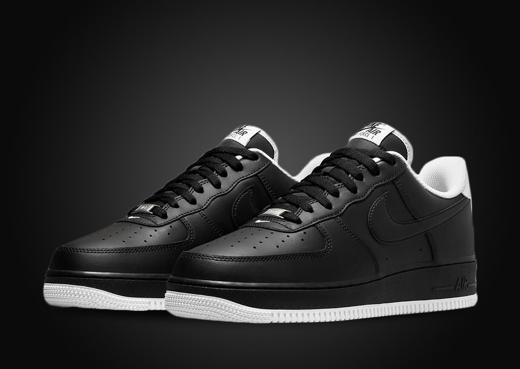 Nike air force 2025 1 mens low black