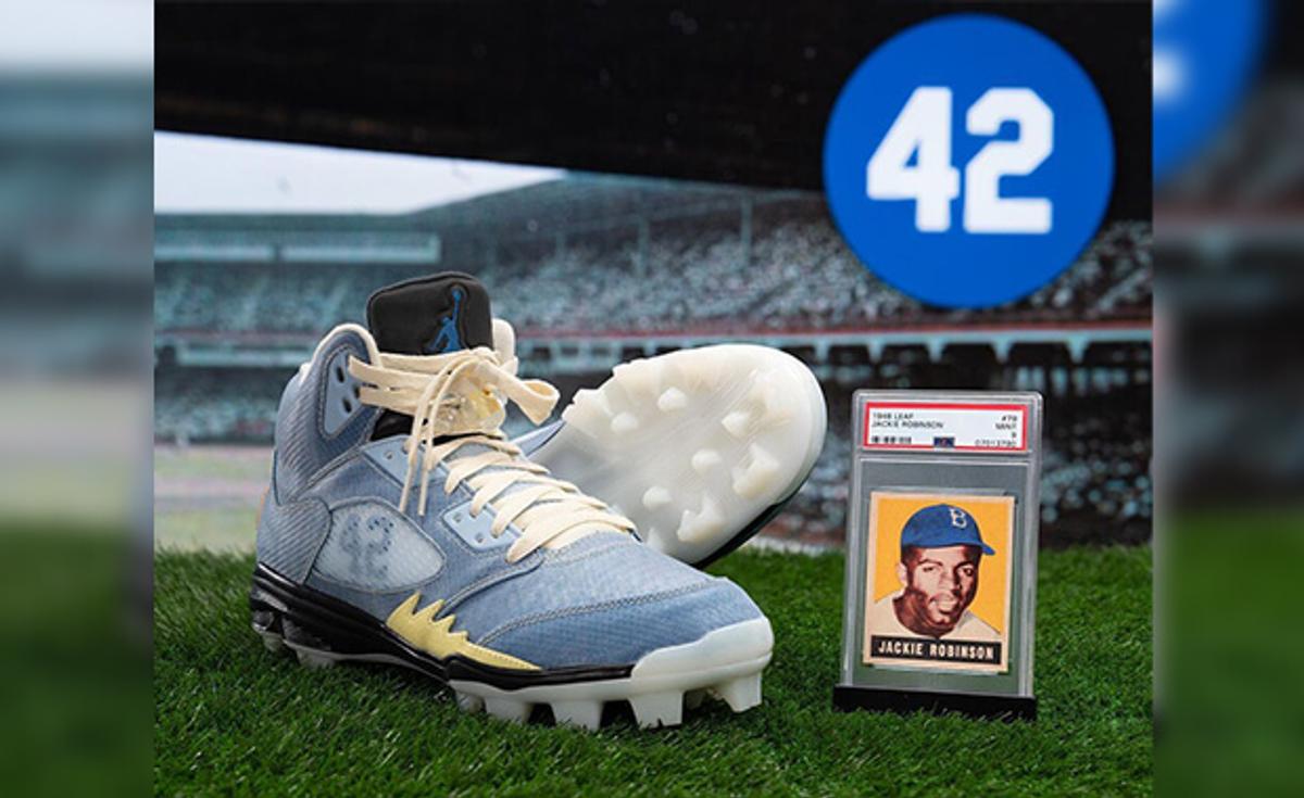 MLB Players Celebrate Jackie Robinson In The Air Jordan 5 Retro MCS Jackie Robinson Day PE