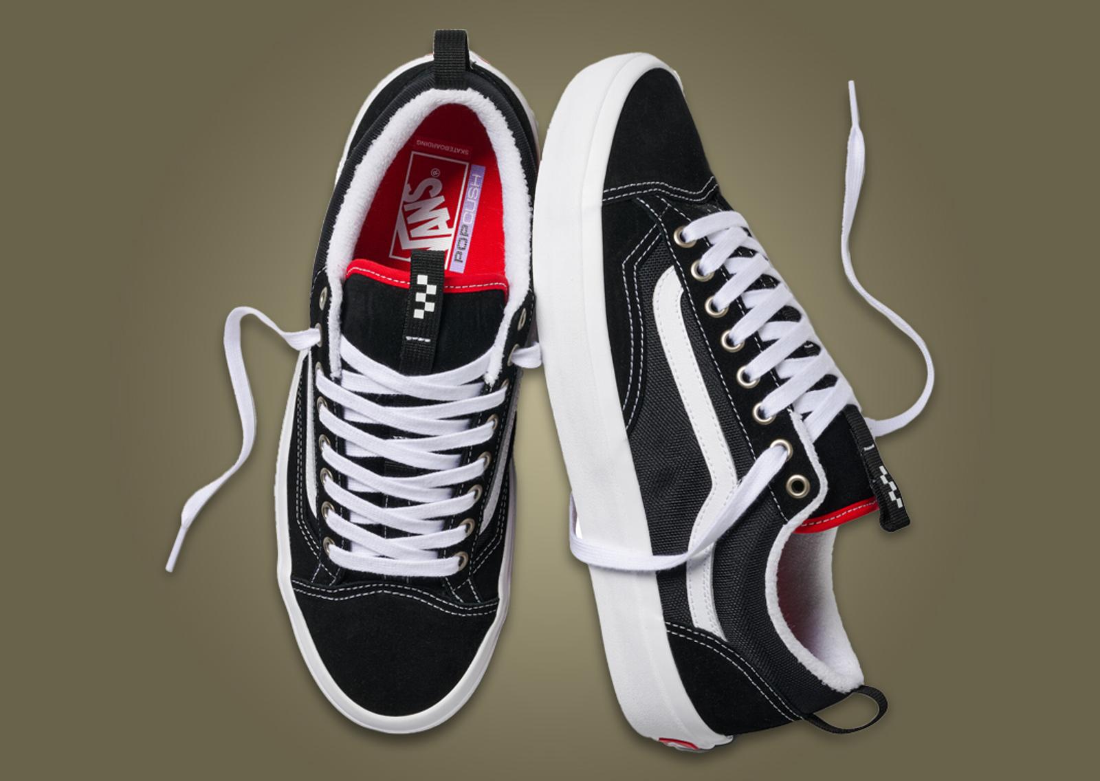 Vans Skate Old Skool 36+ Black White Lateral