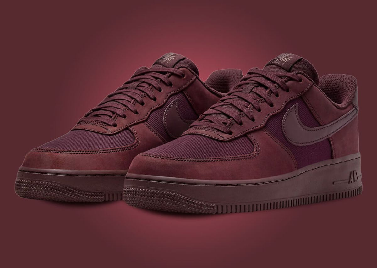 Nike air force 1 maroon suede Clearance