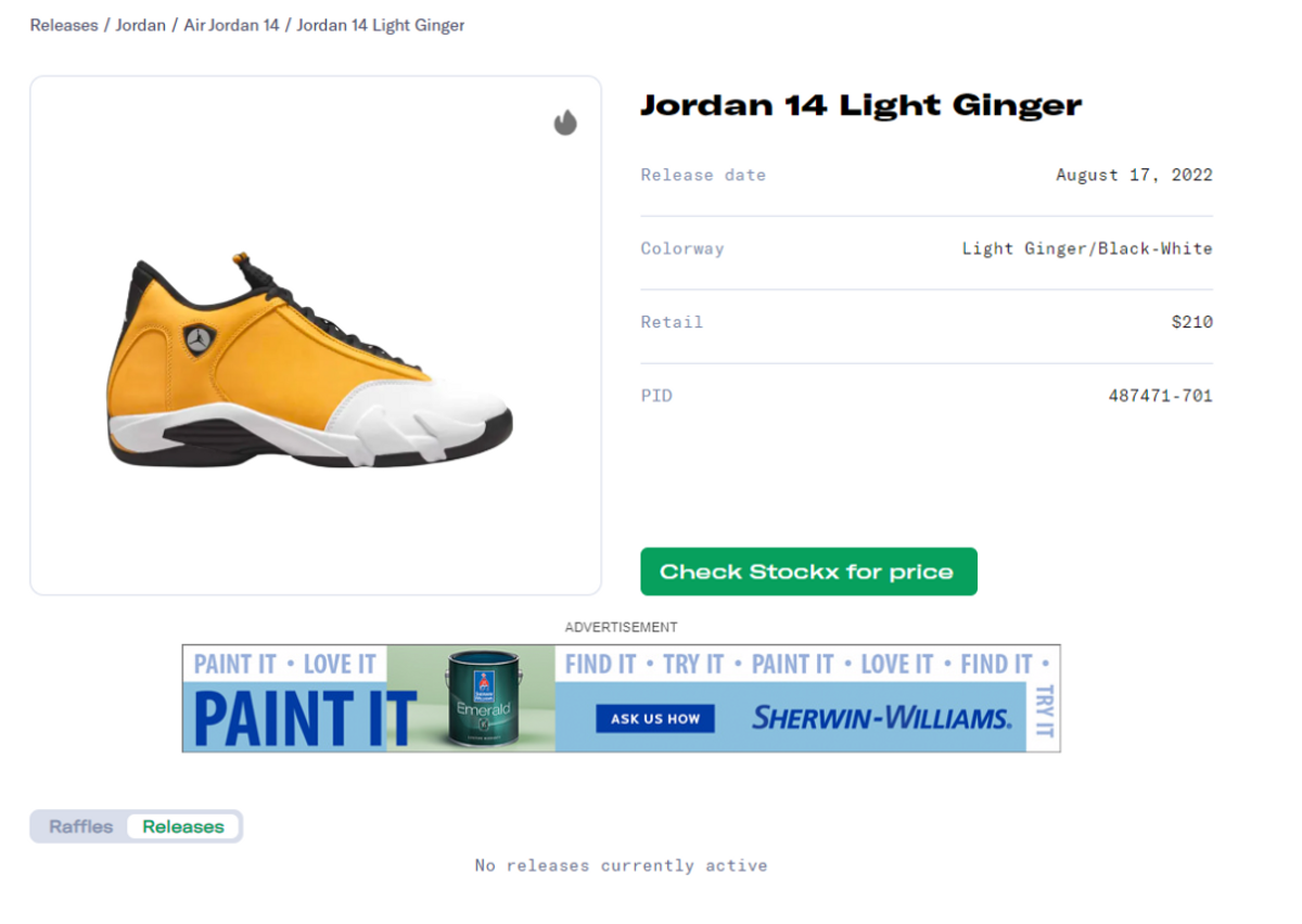 Air Jordan 14 Retro Light Ginger Release Guide