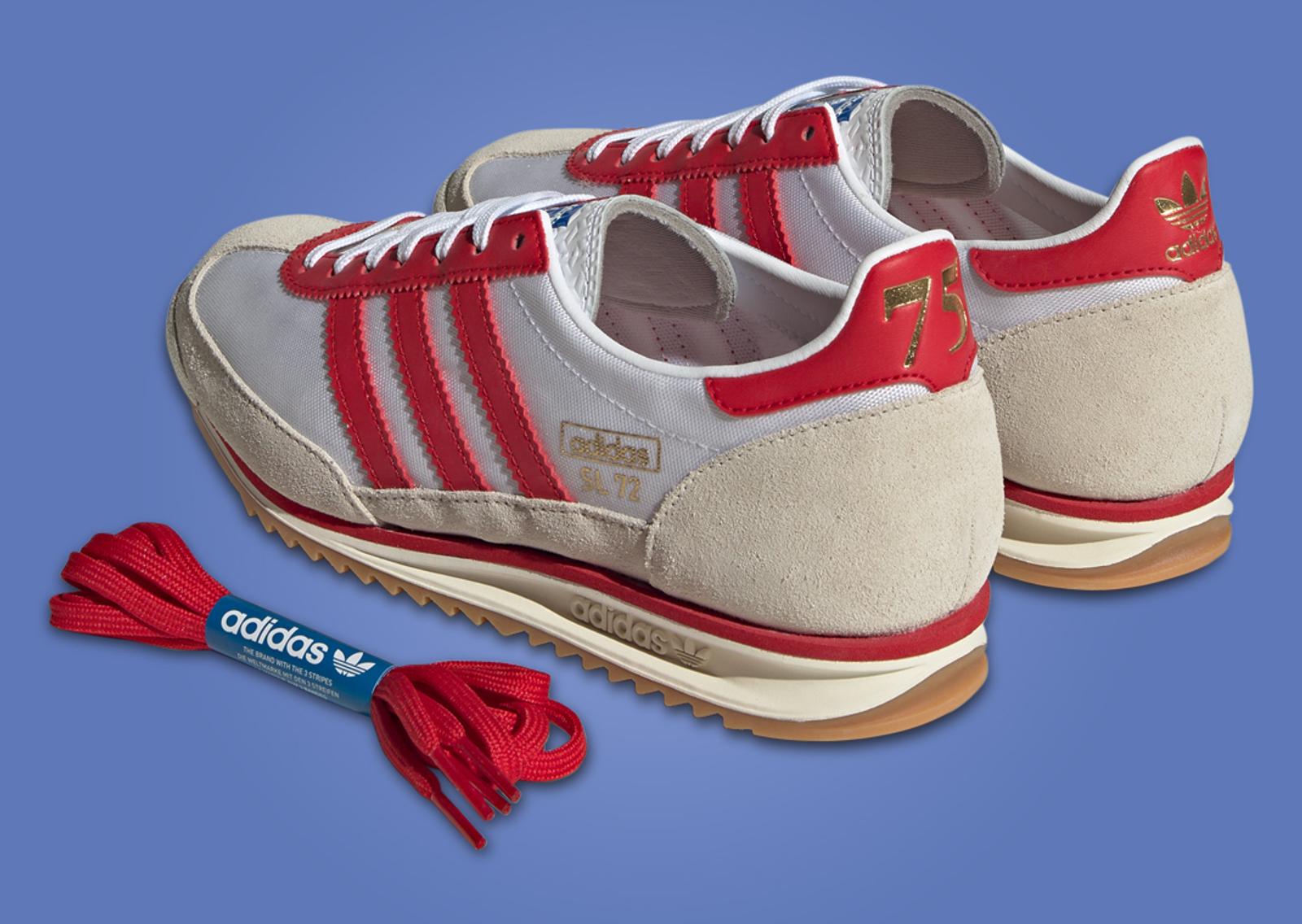 adidas SL 72 OG 75th Anniversary Heel Angle & Extra Laces