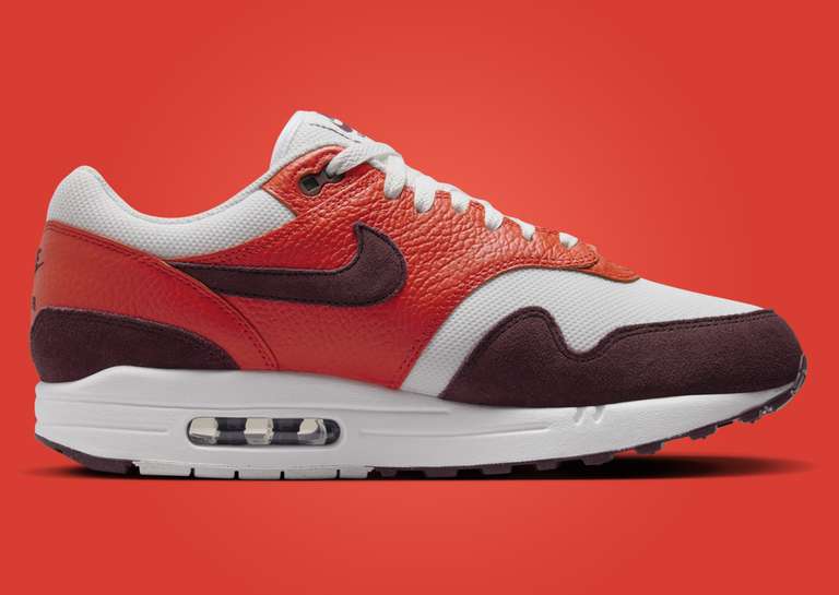 Nike Air Max 1 Burgundy Crush Picante Red Medial Left