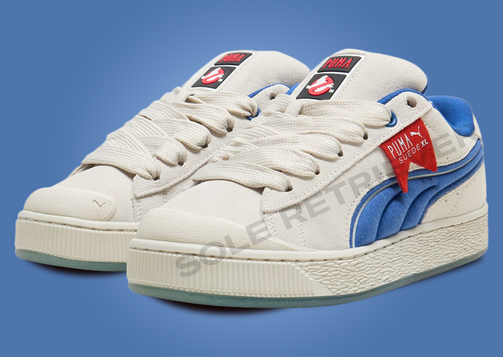 Ghostbusters x Puma Suede XL Stay Puft Angle