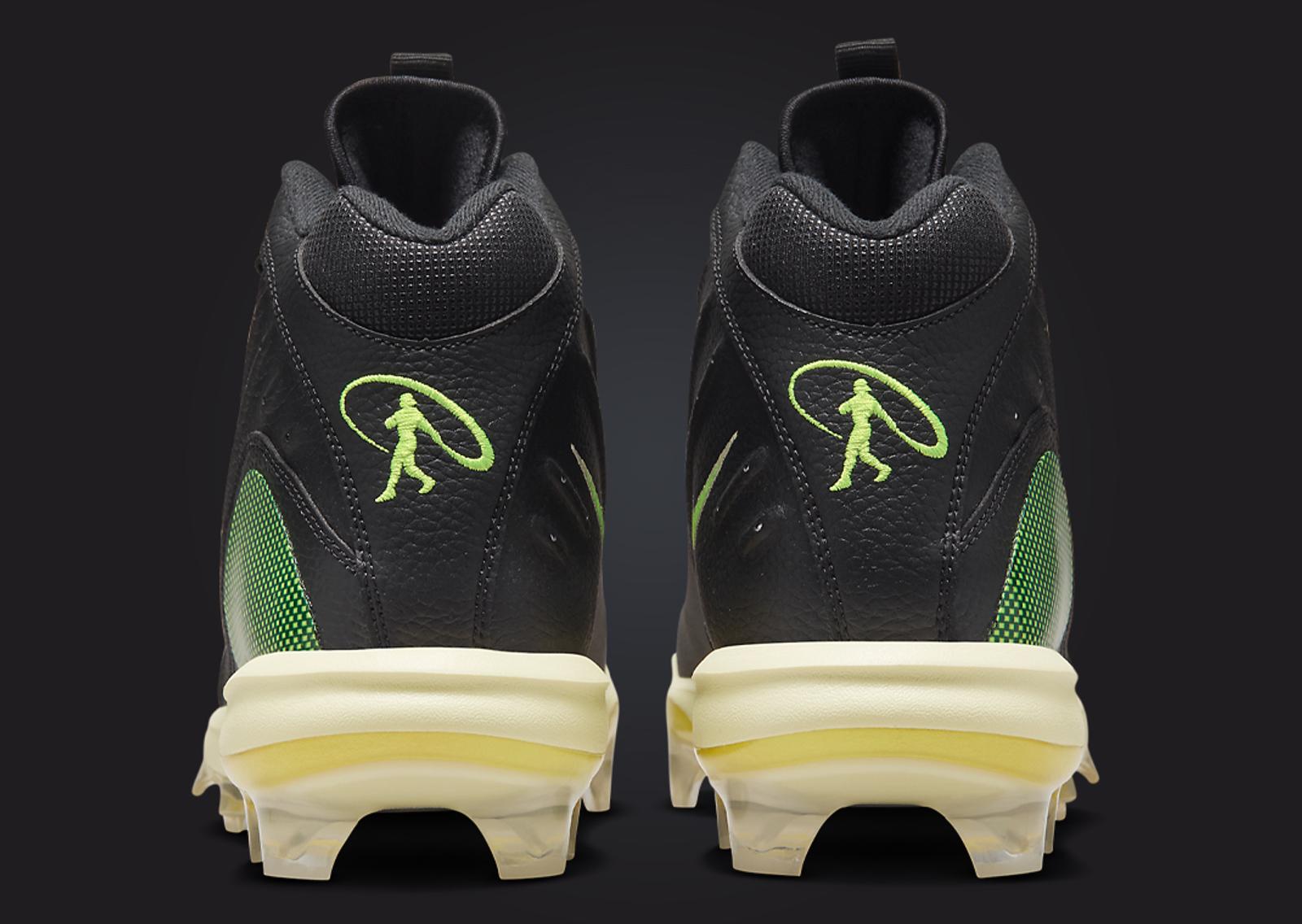 Nike Griffey 2 MCS Cleat Black Volt Heel