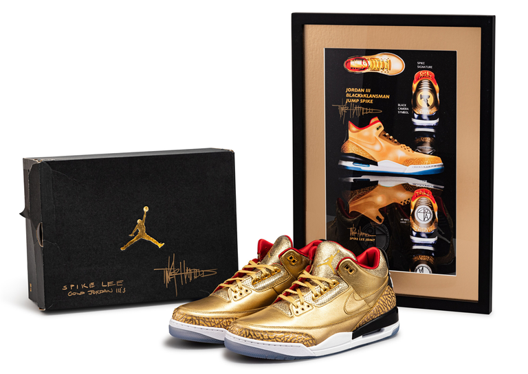 Spike Lee x Air Jordan 3 Retro Gold Oscars PE Set