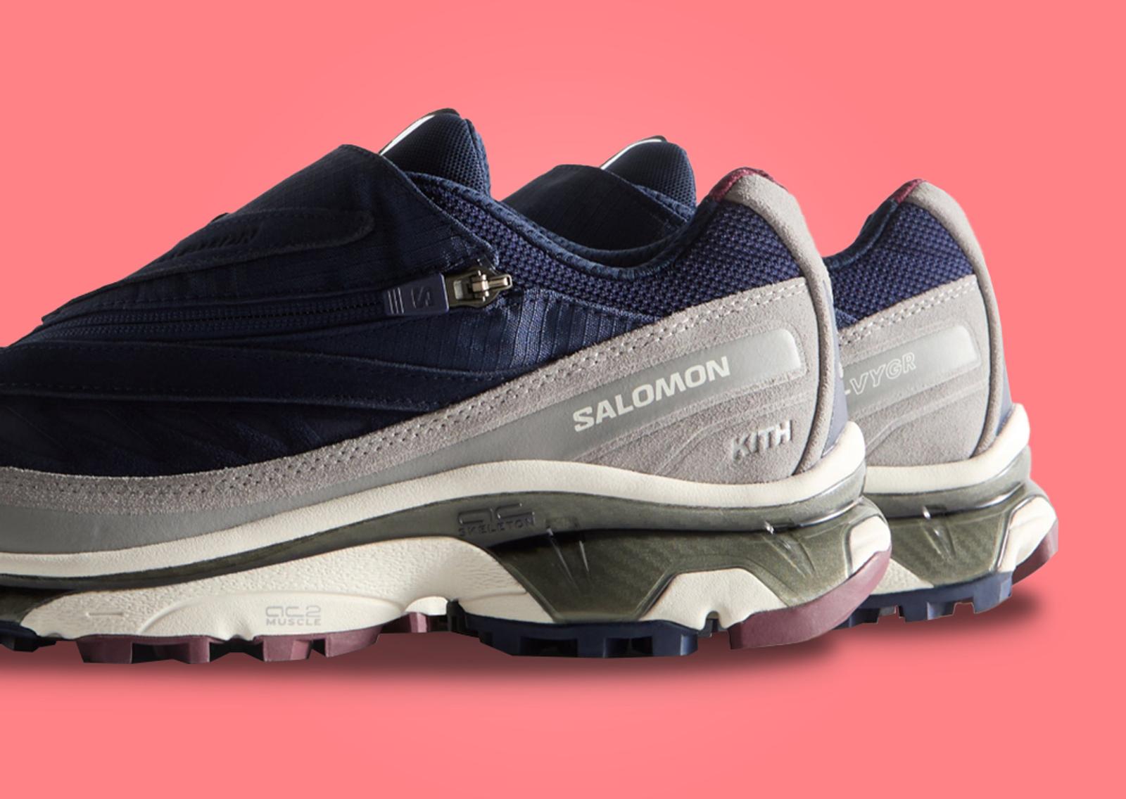 Kith x Salomon XT-Voyager Navy Detail