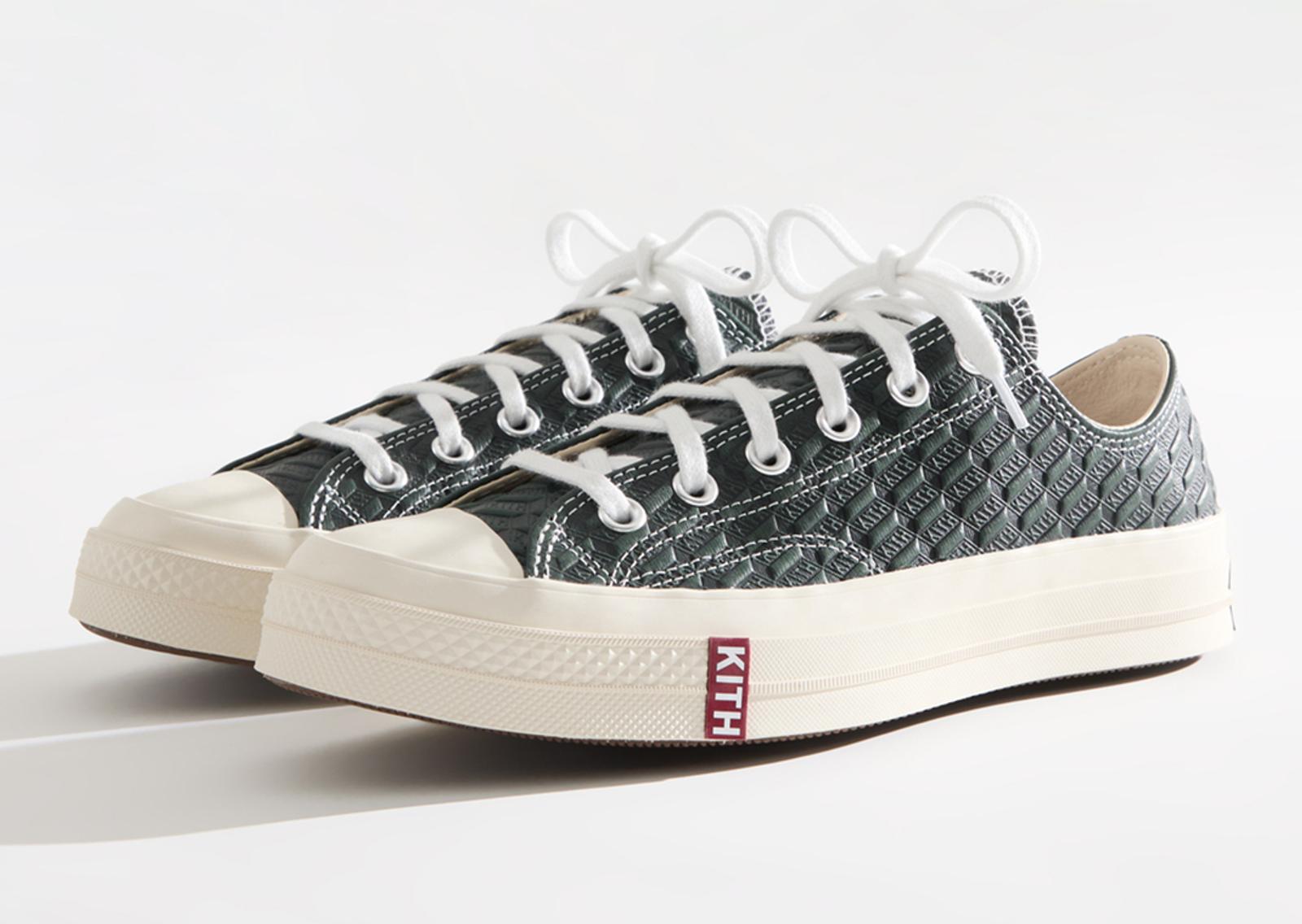 Kith Classics x Converse Chuck Taylor All Star 70 Ox Green Scarab Angle