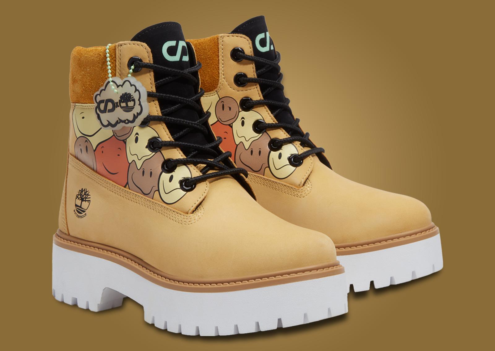 CNSTNT:DVLPMNT x Timberland 6-Inch Waterproof Platform Boot Shades of Happiness Angle