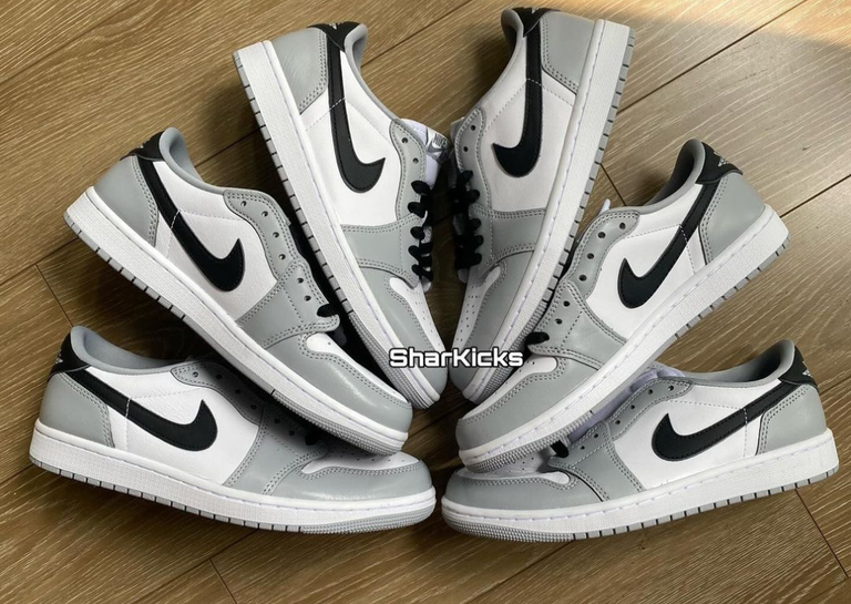 Air Jordan 1 Retro Low OG Wolf Grey Lateral and Medial