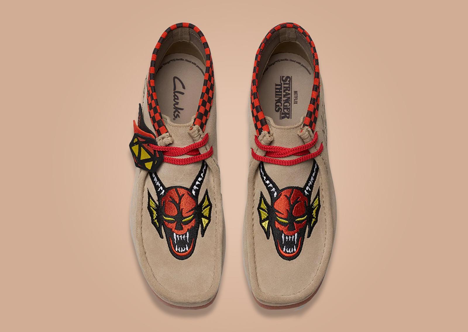 Stranger Things x Clarks Wallabee Evo Sand Top