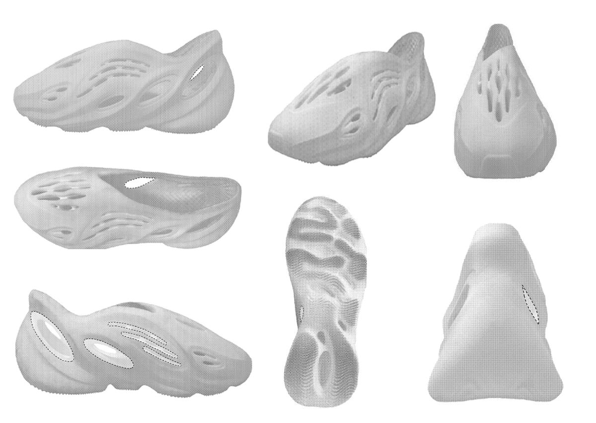 Original Patent Images of the Yeezy Foam RNNR