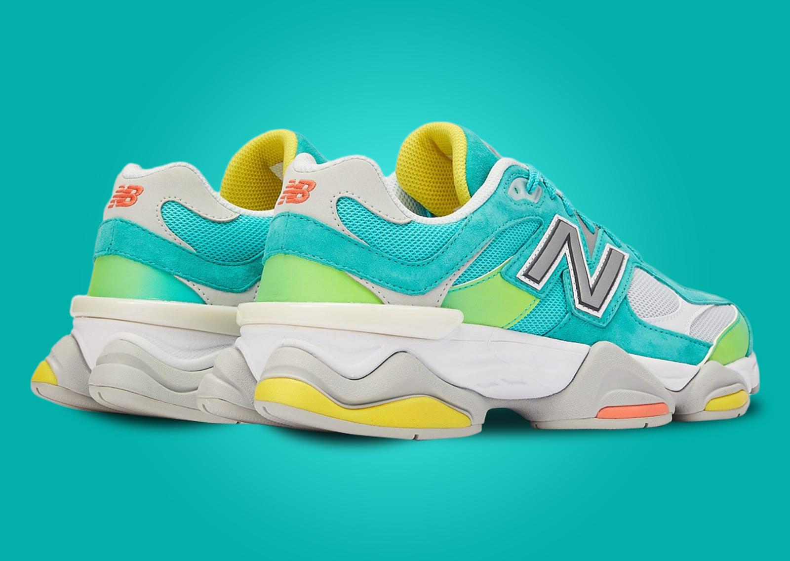 New Balance 9060 Cyan Burst (DTLR Exclusive) Heel Angle