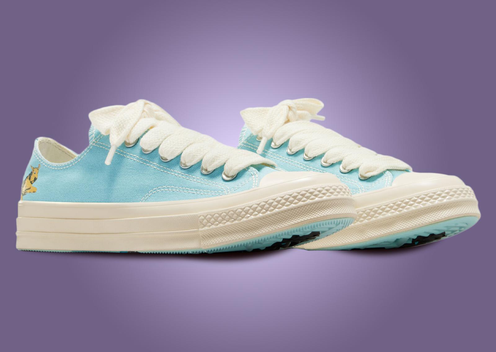 Golf le FLEUR* x Converse Chuck 70 Ox Darryl Milky Blue Angle