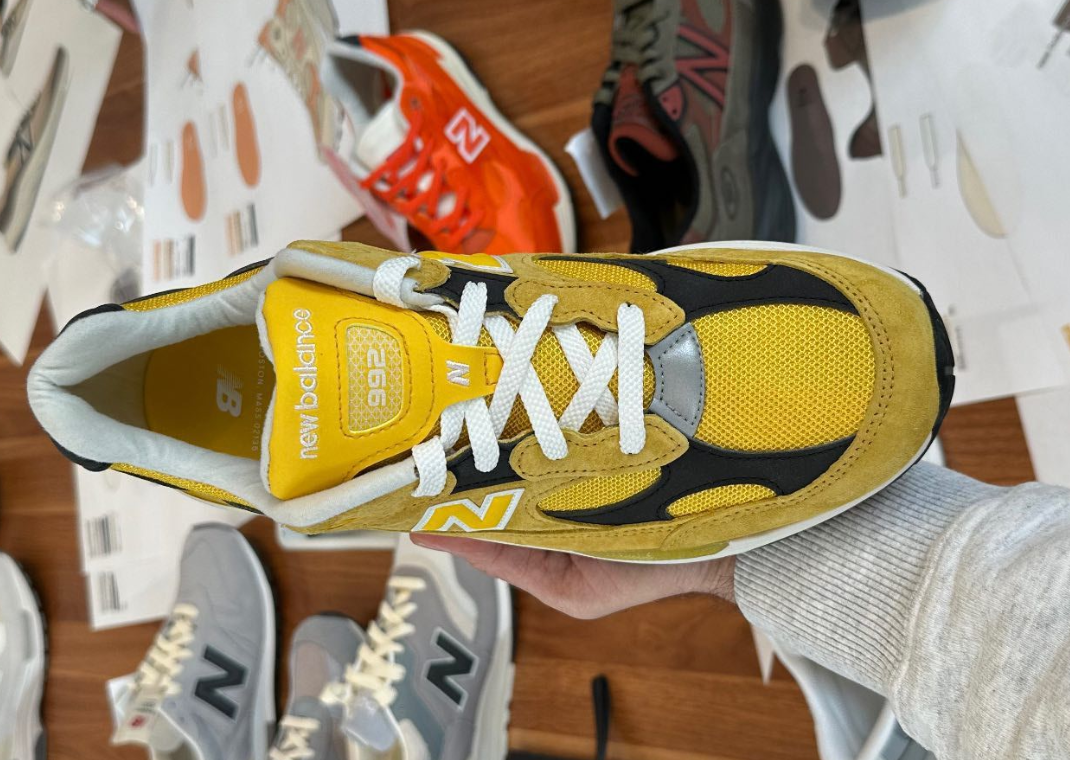 The New Balance 992 Made in USA Yellow Black Releases in 2025
