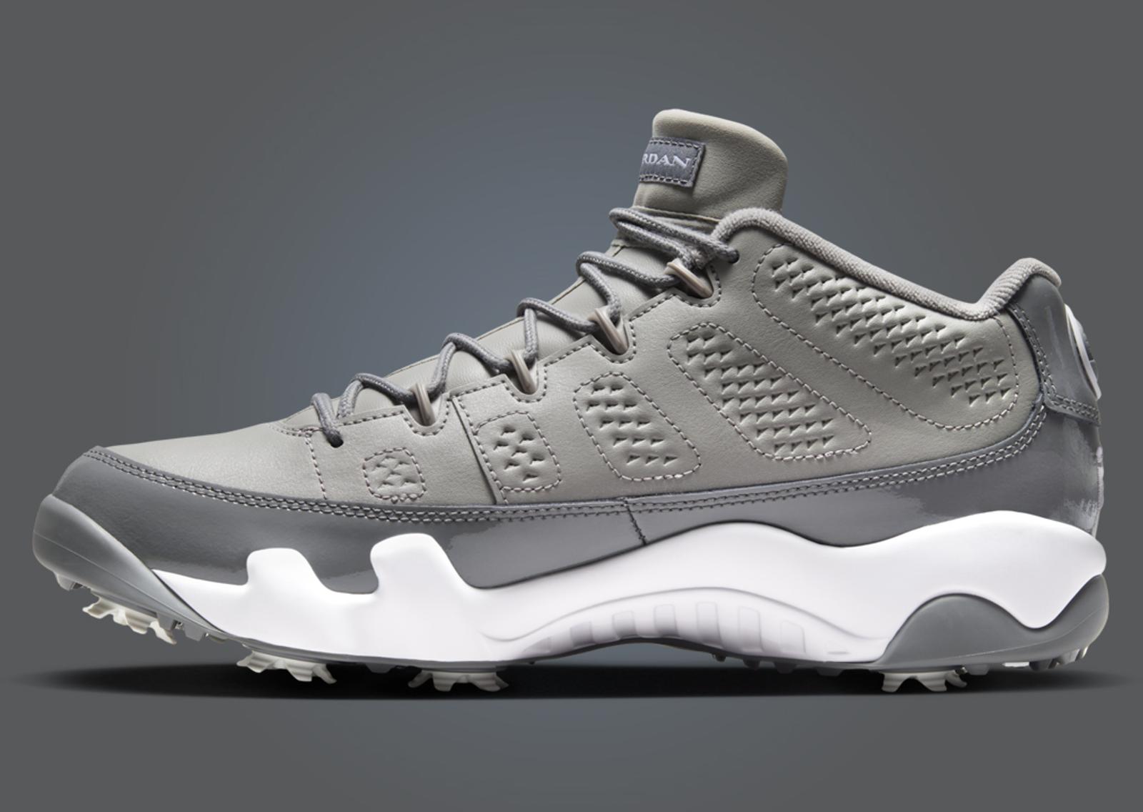 Air Jordan 9 Golf Cool Grey Medial Right