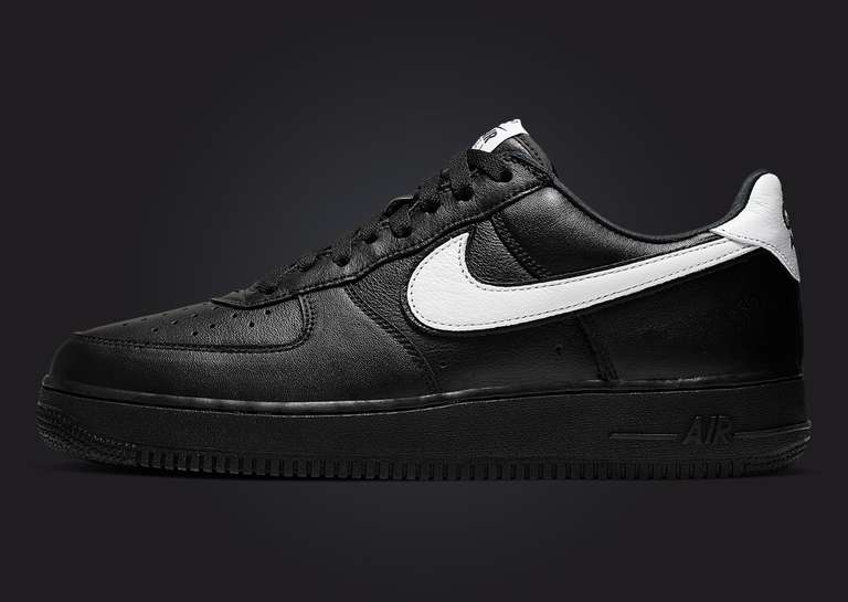 Nike Air Force 1 Low Retro Black White Lateral