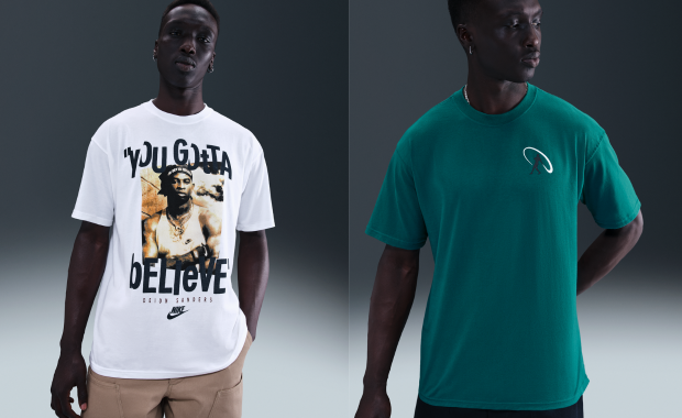 Deion Sanders Nike T-Shirt (left) and Ken Griffey Jr. Nike T-Shirt (right)