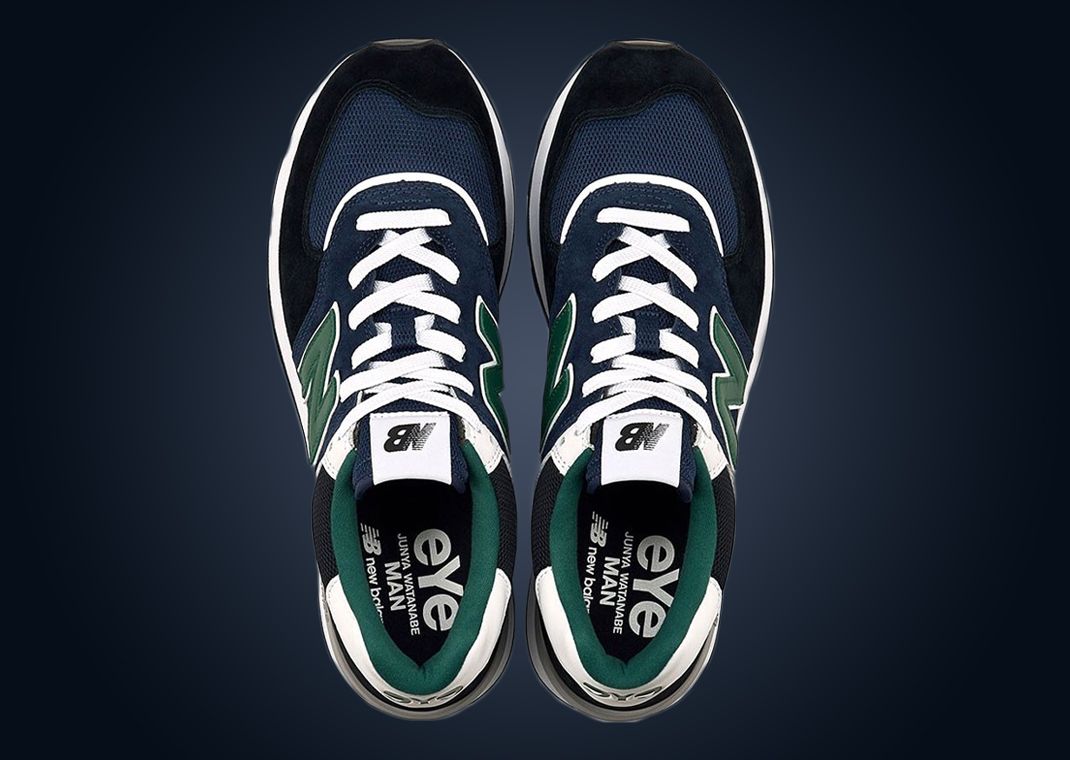 スニーカー New Balance 574 Legacy eYe JUNYA WATANABE MAN Grey Navy JUNYA WATANABE X NEW BALANCE 574 LEGACY NAVY – BLENDS