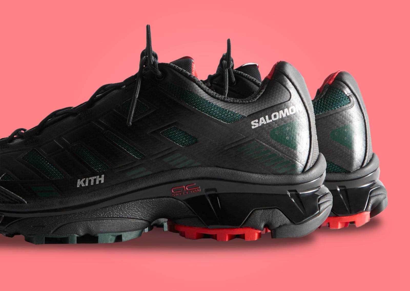 Kith x Salomon XT-4K Black Heel Detail