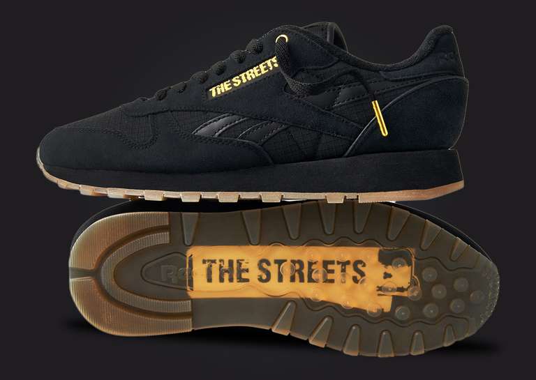 END. x The Streets x Reebok Classic Leather Black Lateral and Outsole