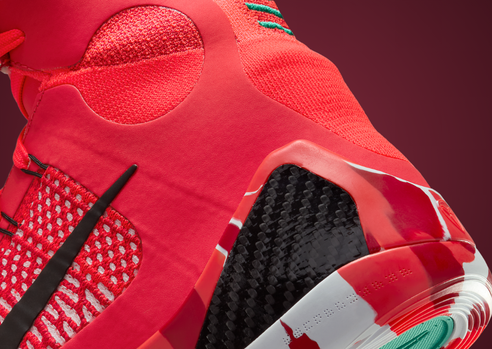 Nike Kobe 9 Elite High Protro Christmas Heel Detail