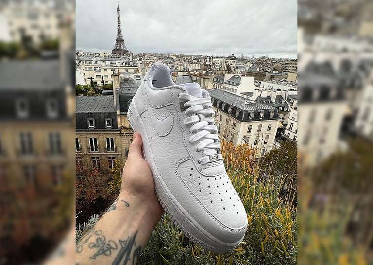 1017 ALYX 9SM x Nike Air Force 1 Low White Angle
