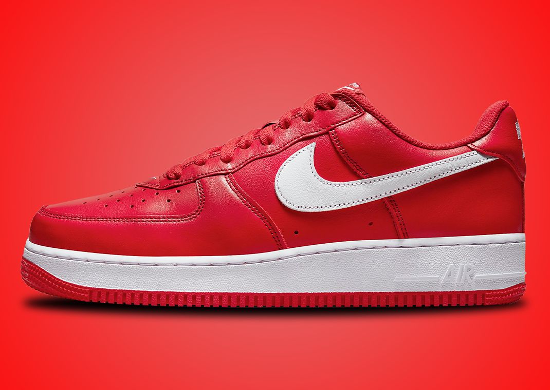 Nike's Air Force 1 Low Arrives In A Fiery Hot University Red