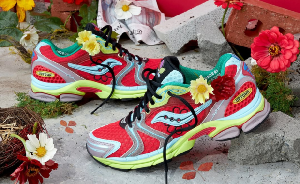 Jae Tips x Saucony ProGrid Triumph 4 Flowers Grow Uptown Poison Ivy