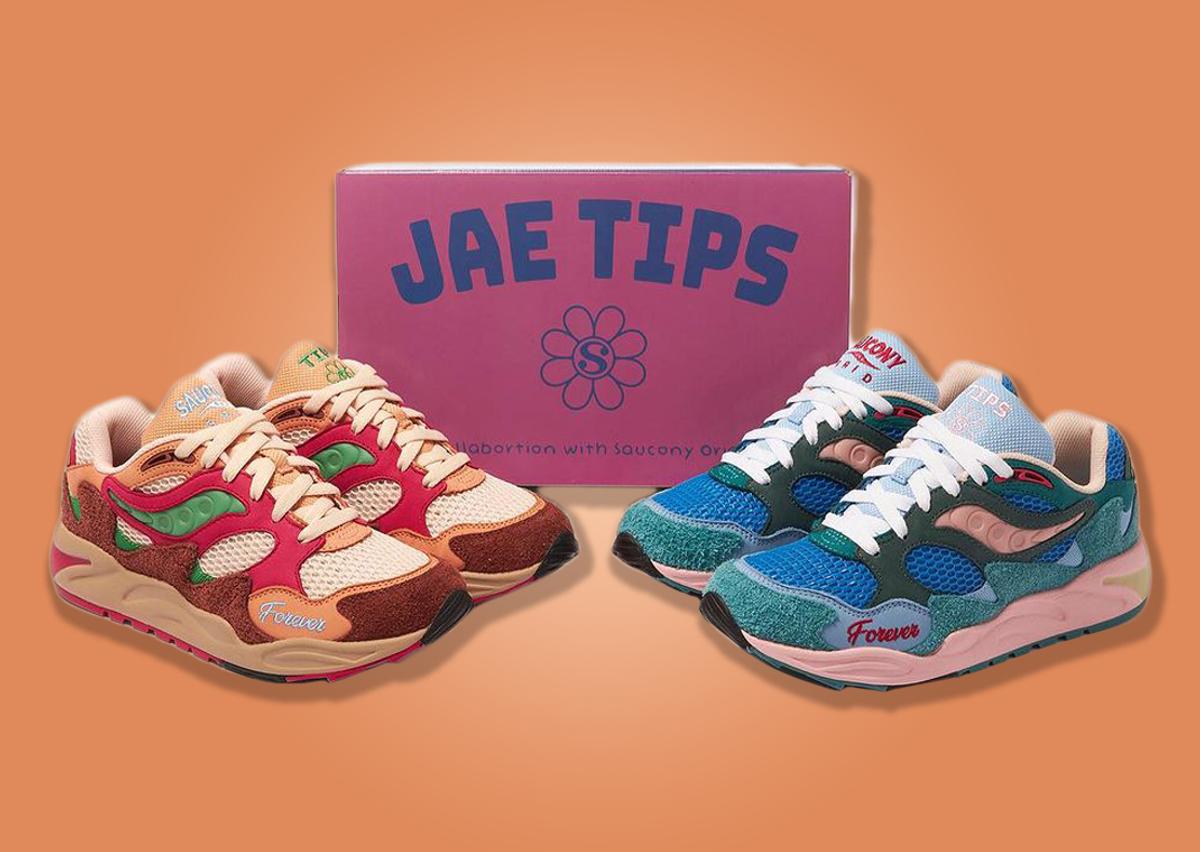 Jae Tips x Saucony Grid Shadow 2 Pack With Packaging